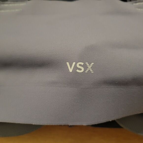 Victoria's Secret Knockout Bra 38DDD  Front Close Sports Zip Women's Gray-Blue - Picture 11 of 12